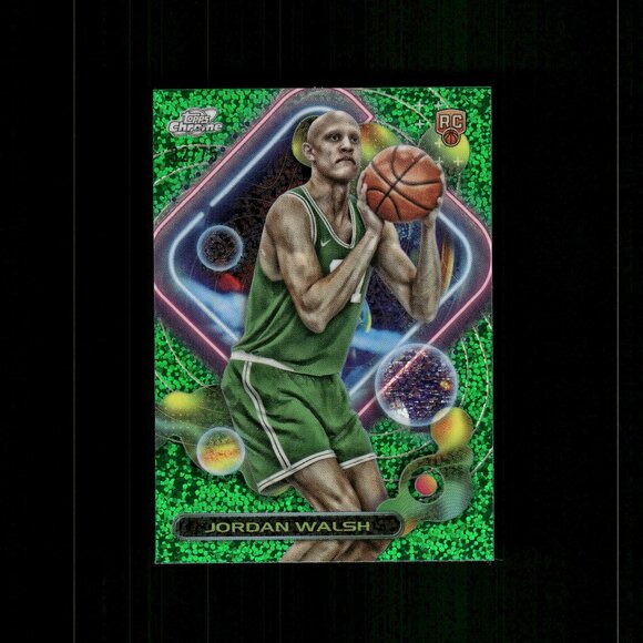 2023-24 Topps Cosmic Chrome Jordan Walsh  Emerald Refractor /75 ROOKIE CARD - Picture 1 of 2